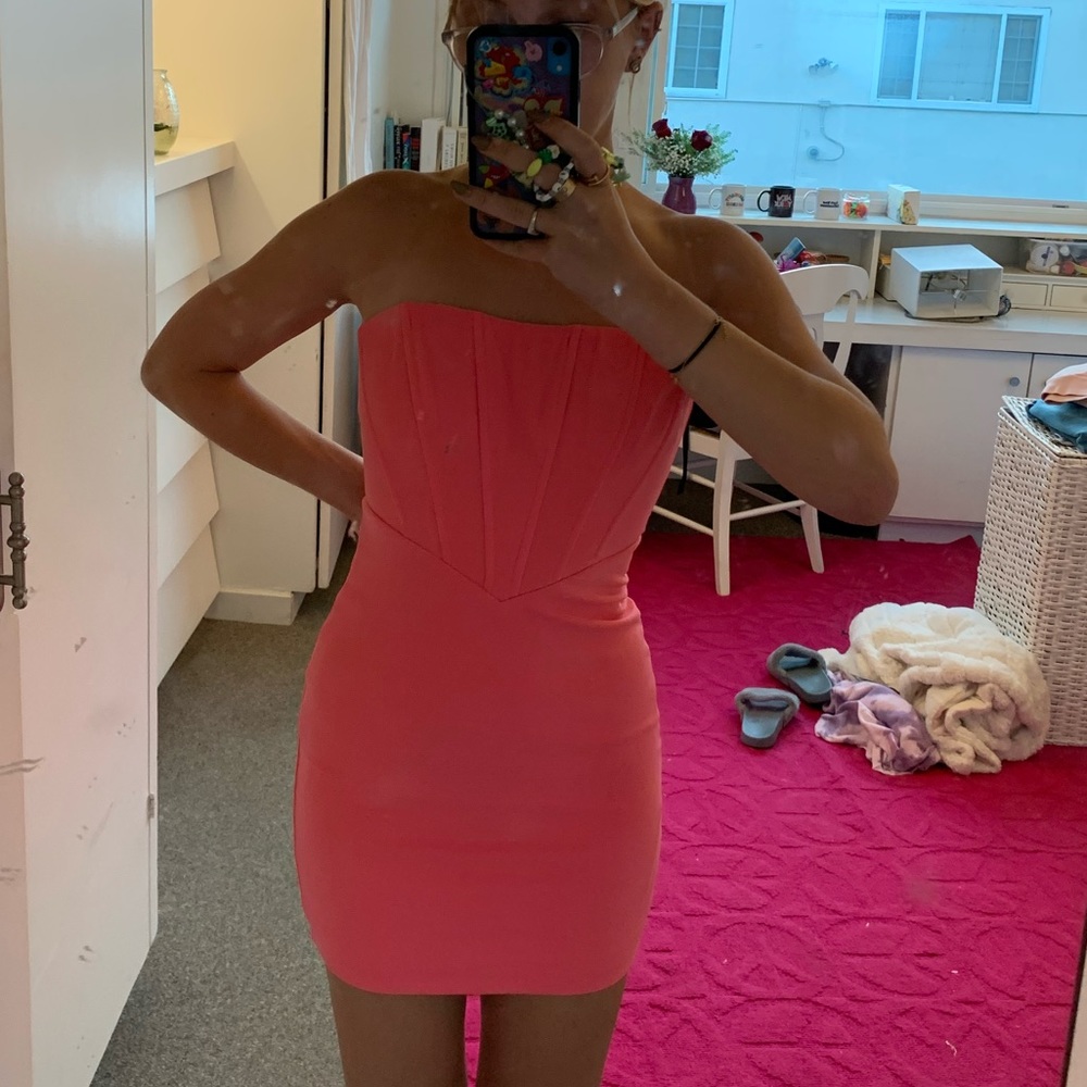 Pink Corset Mini Dress